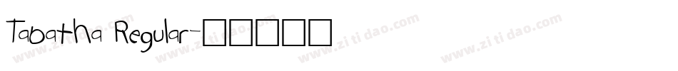 Tabatha Regular字体转换